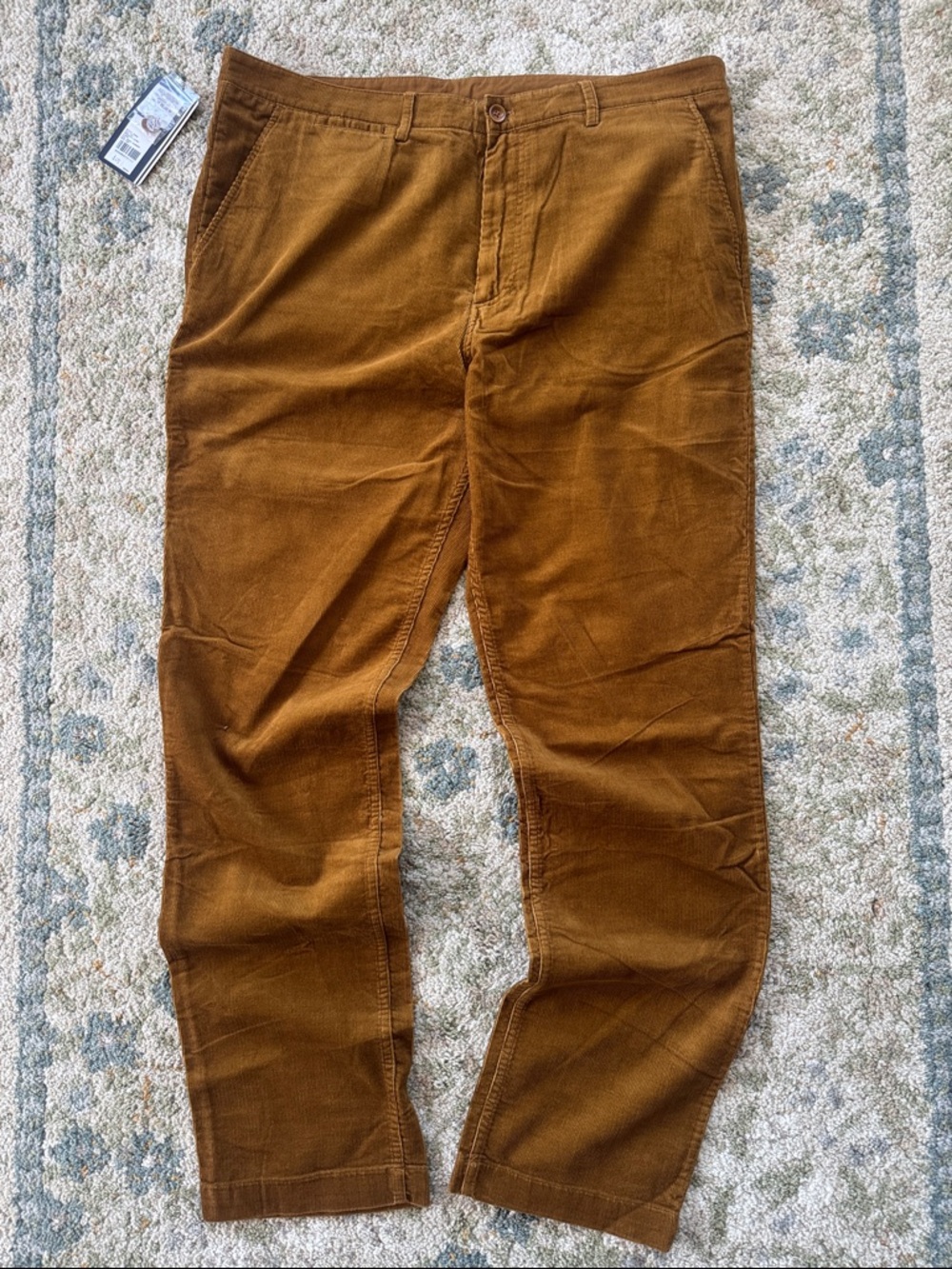 Fred Perry Men's Corduroy Pants in Warm Chestnut Brown 36